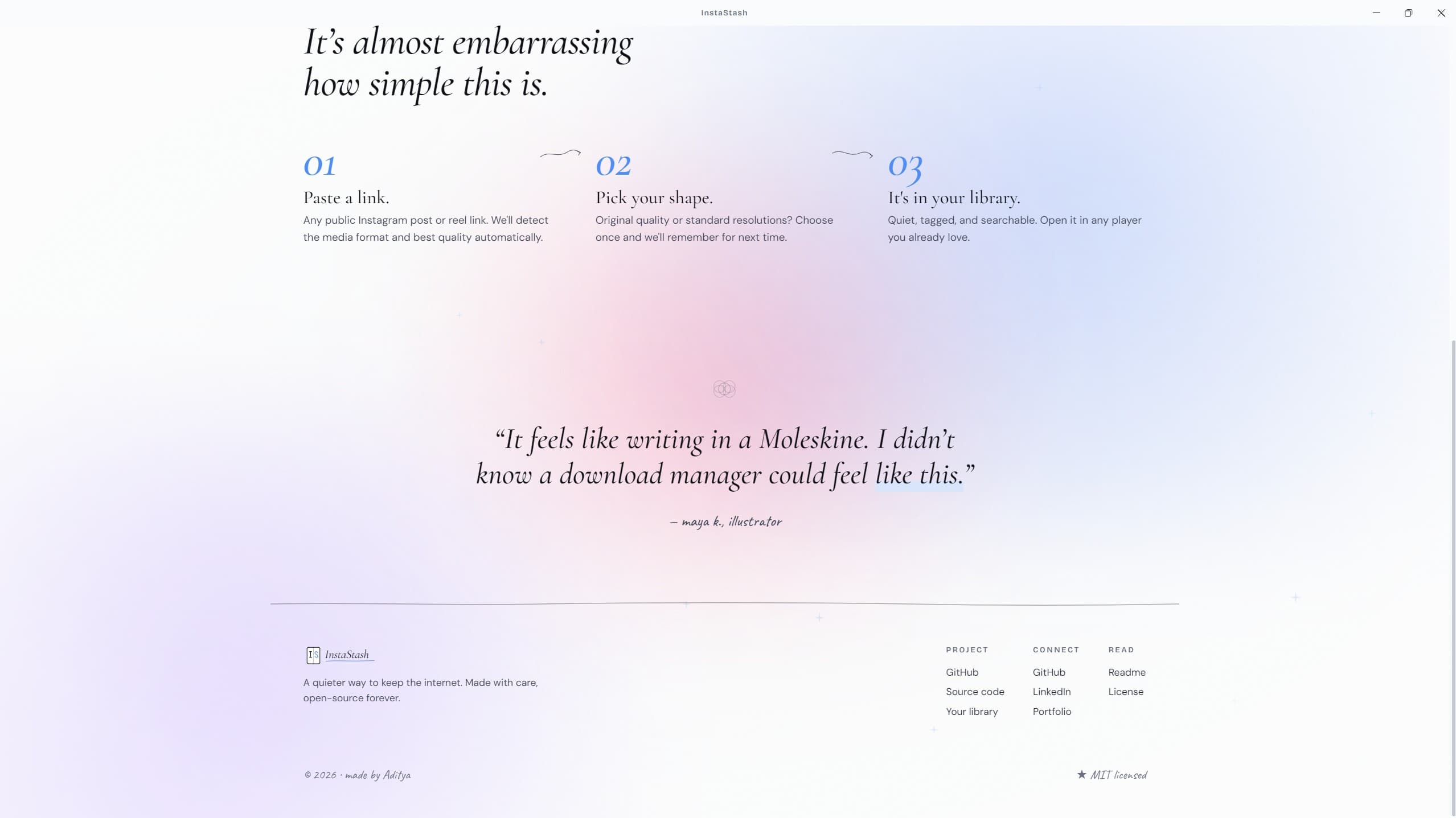 InstaStash — exhibit 4