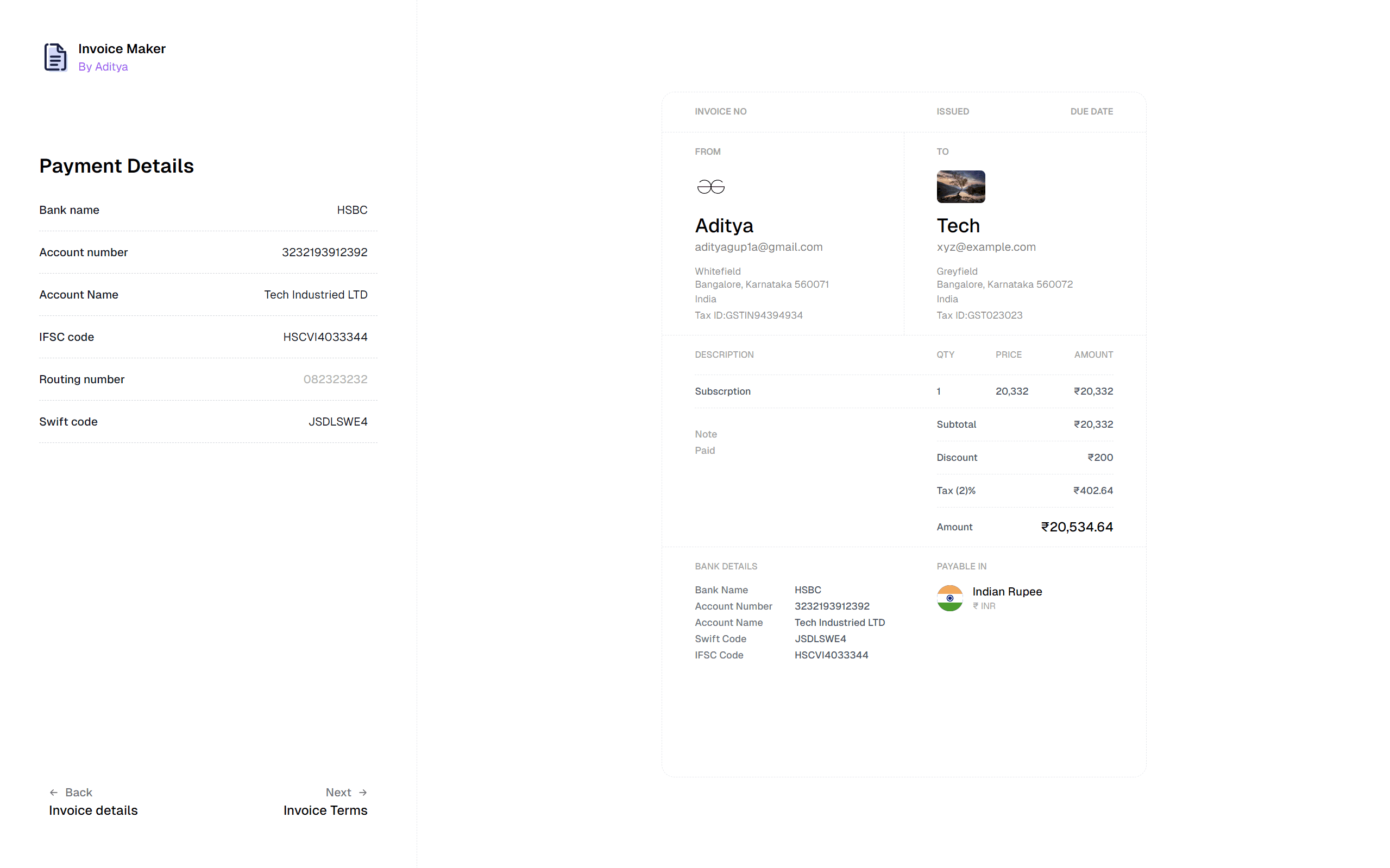 Invoice Maker screenshot 2