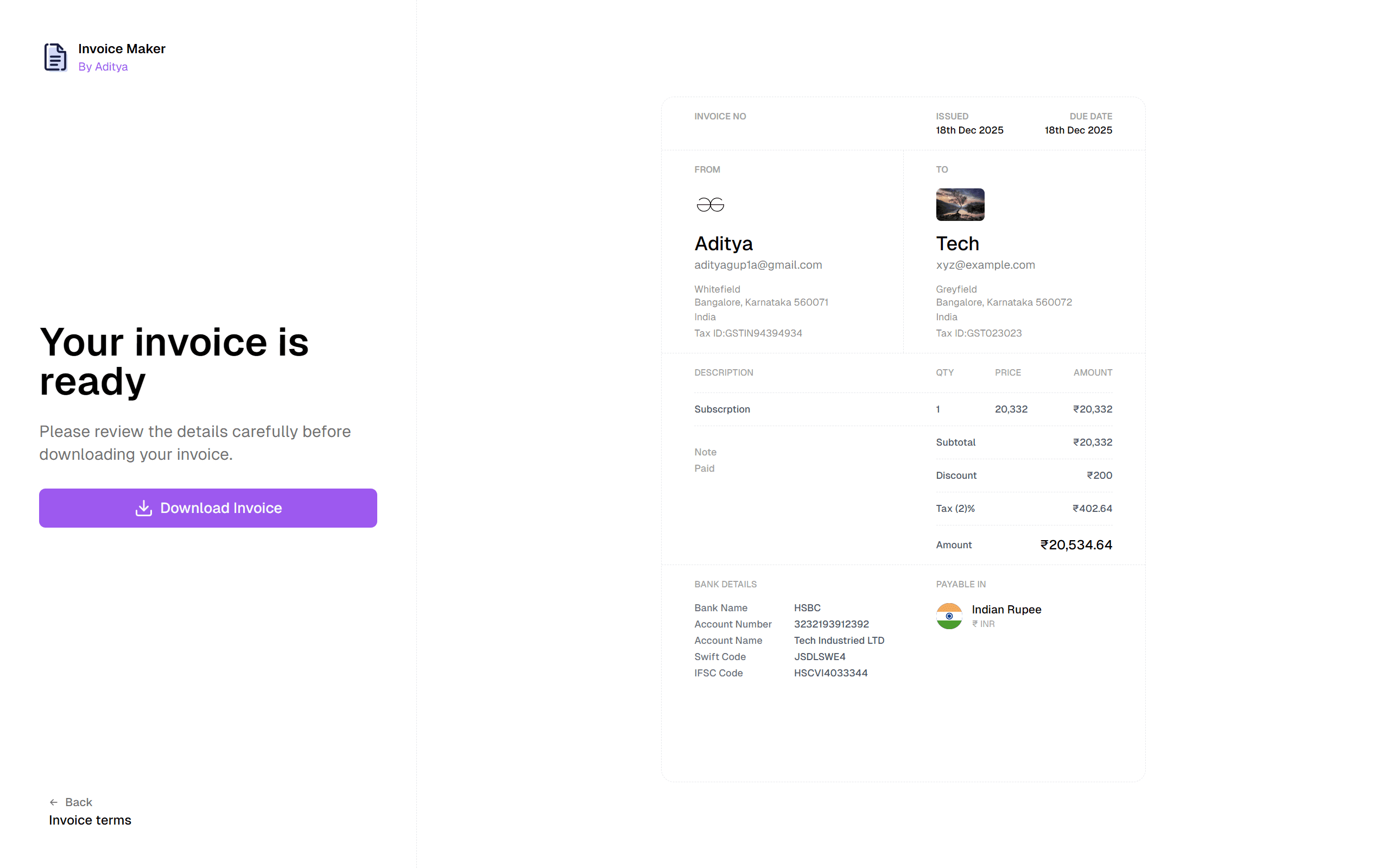 Invoice Maker screenshot 3